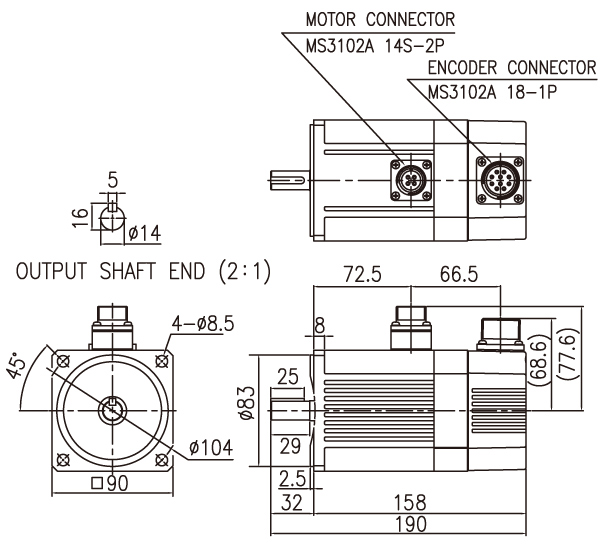 Brushless DC motors with DC drive
